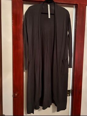 lululemon athletica Black Long duster cardi